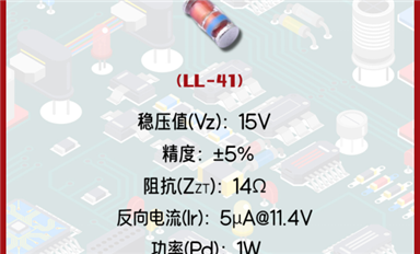 穩壓二極管ZM4744A廣泛應用于基準電壓源